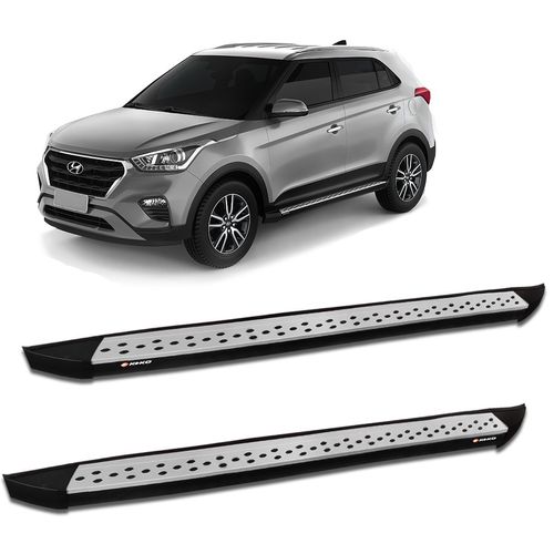 Estribo Lateral Creta 2017 a 2021 Alumínio Prata Keko K2 My Way