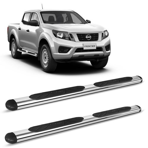 Estribo Lateral Oval Frontier 2017 a 2023 Cromado Bepo