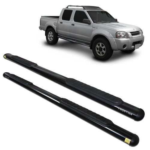 Estribo Lateral Frontier 2003 a 2007 Oblongo Oval Preto Track