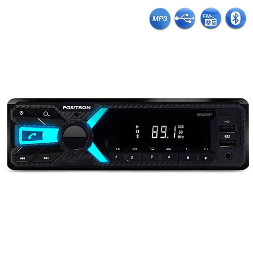 Radio Automotivo Positron SP2250BT Mp3 Player Bluetooth USB SD AUX FM 4x6w