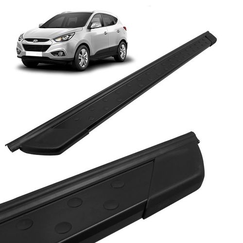 Estribo Lateral Hyundai Ix35 2007 a 2015 Aluminio Preto Bepo