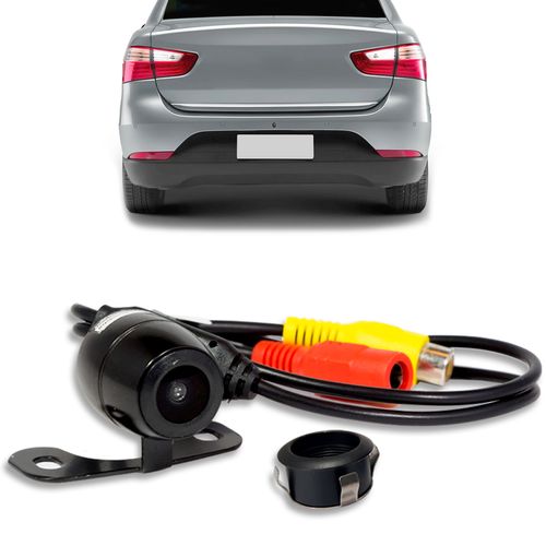 Câmera de Ré 2x1 Borboleta Universal AU012 Multilaser