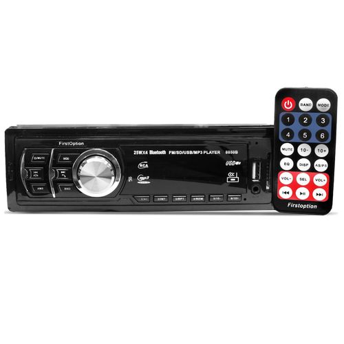 Radio Automotivo First Option 8850B Mp3 Player Bluetooth USB SD FM Aux 4x25w