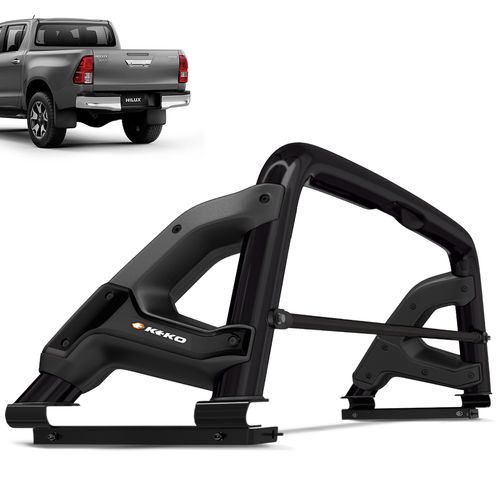 Santo Antonio Hilux 2016 a 2023 Preto Com Grade Keko K3
