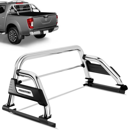 Santo Antônio Nissan Frontier 2017 a 2022 Cromado Bepo B3 Com Barra