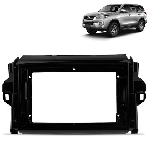 Moldura do Painel 9 Polegadas Hilux SW4 2016 a 2023 Black Piano