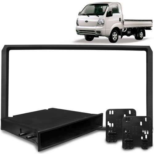 Moldura do Painel 1 2 Din Kia Bongo 1995 a 2022 Preto Padrão Japonês e Chinês