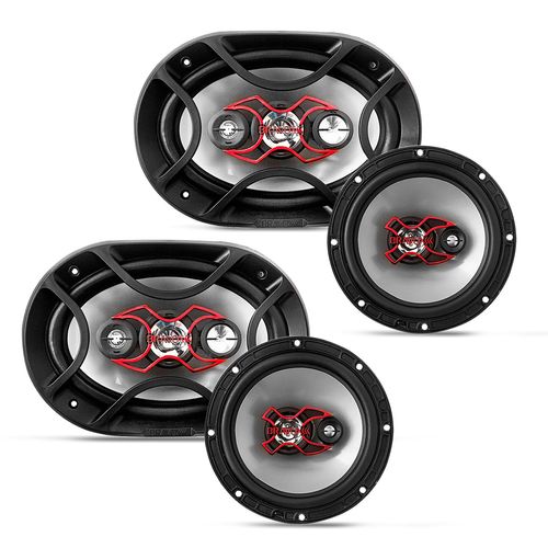 Alto Falante Kit Fácil Bravox 6x9 Pol + 6 Pol 240w RMS Linha X
