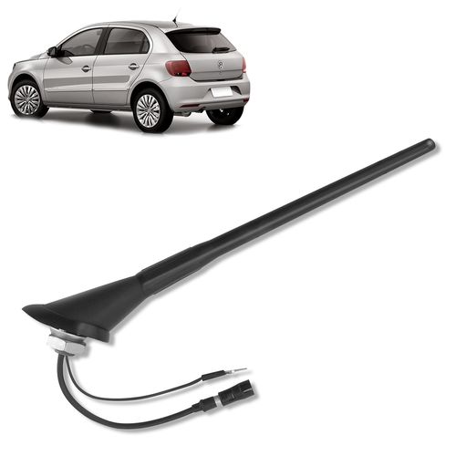 Antena de Teto Traseiro Gol Santana Saveiro Voyage Golf Polo Haste 20cm Removível