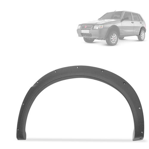 Alargador de Paralamas Uno Way Economy 2008 a 2011 Traseiro Esquerdo Cinza