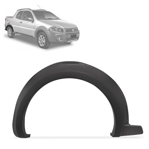 Alargador de Paralamas Strada Working Trekking 2014 a 2020 Traseiro Direito Cinza