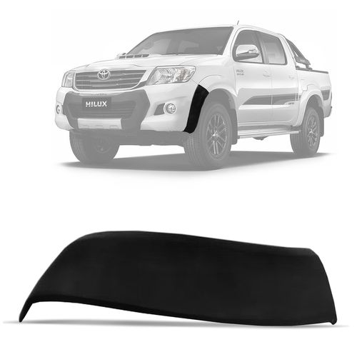 Ponteira Parachoque Hilux 2012 a 2015 Preto Lado Esquerdo DTS