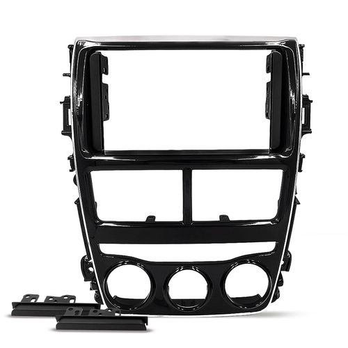 Moldura de Painel 2 Din Yaris 2018 a 2023 Black Piano