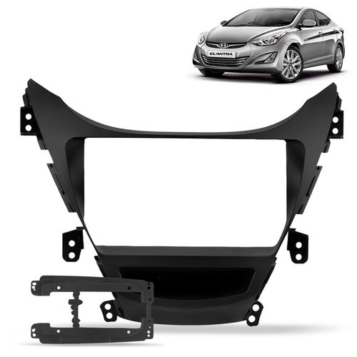 Moldura Do Painel 9 Polegadas Elantra 2012 a 2014 Preto