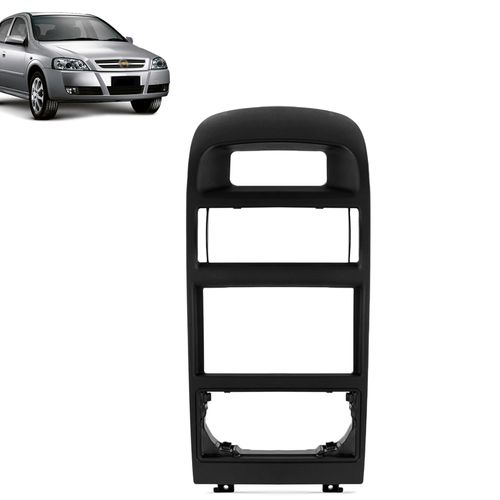 Moldura do Painel 2 Din Astra 1998 a 2011 Ar Digital Preto