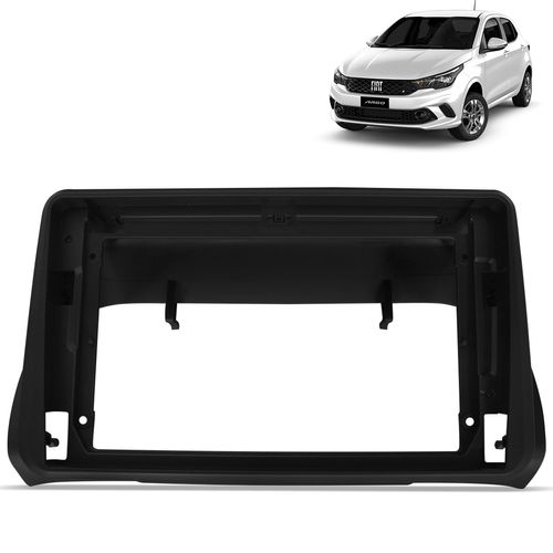 Moldura do Painel 9 Polegadas Argo 2018 a 2023 Para Multimidia Dvd Preto