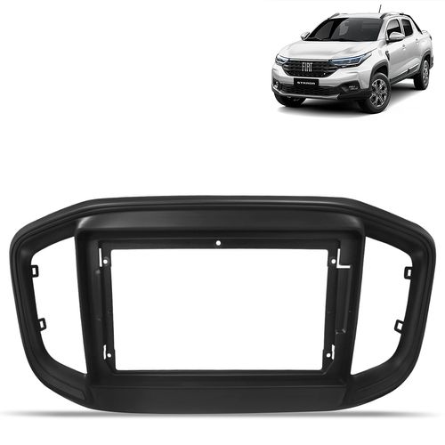 Moldura do Painel 9 Polegadas Strada 2021 2022 2023 Preto