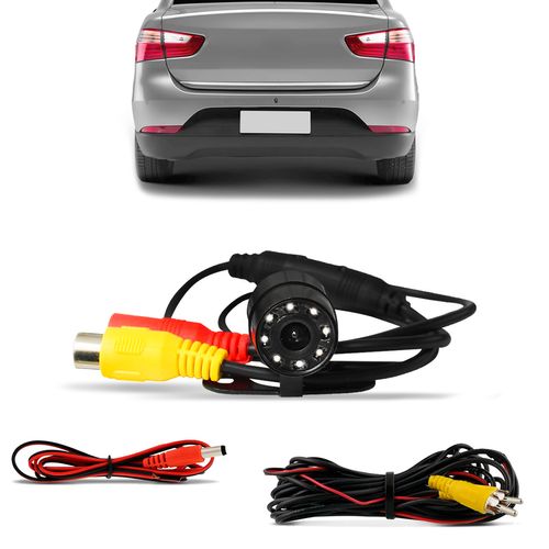 Câmera de Ré Borboleta Visão Noturna Embutido Universal First Option