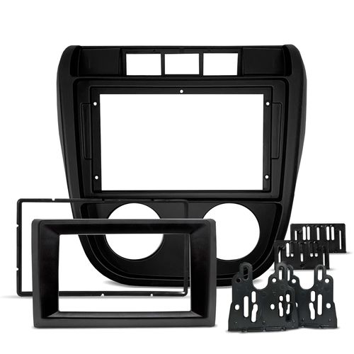 Moldura de Painel 9 Polegadas Fox CrossFox 2003 a 2009 com Redutor pra 7 Preto Fosco