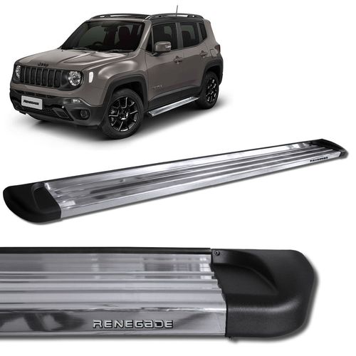 Estribo Lateral Jeep Renegade 2016 a 2023 Aluminio Polido Track