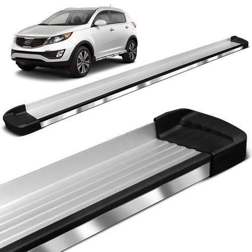 Estribo Lateral Kia Sportage 2010 a 2013 Aluminio Polido Bepo