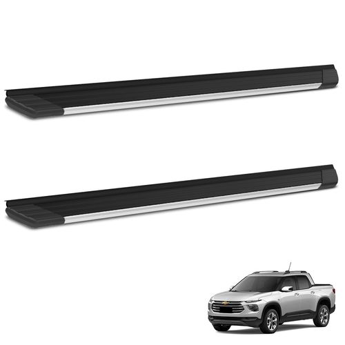 Estribo Lateral Montana 2023 2024 Alumínio Preto Frente Polida Bepo SUV II