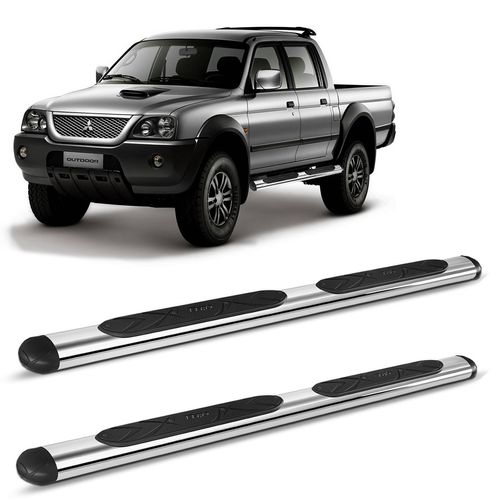 Estribo Oval L200 Sport Outdoor 2004 a 2012 Cromado Bepo