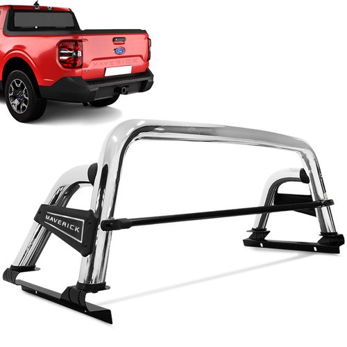 Santo Antonio ST Ford Maverick 2022 2023 Cromado Com Barra Preta
