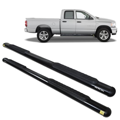 Estribo Lateral Dodge Ram CD 2009 a 2011 Oblongo Oval Preto Track