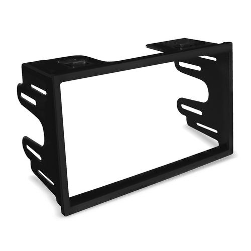 Moldura Do Painel 2 Din Polo Golf Fox Ecosport Fiesta Bora Passat 1993 a 2014 Preto