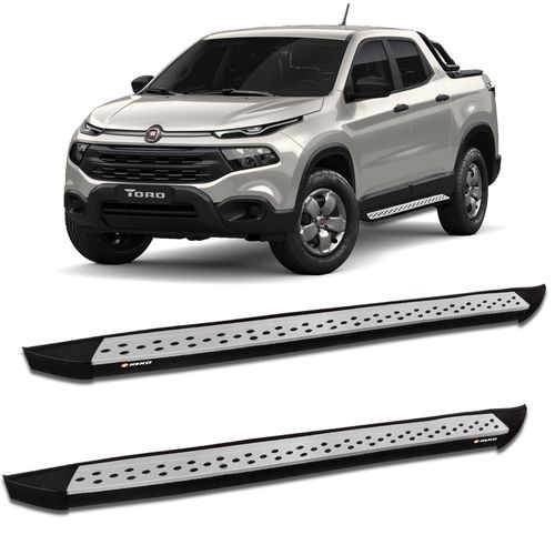 Estribo Lateral Fiat Toro 2016 a 2023 Aluminio Keko K2 My Way