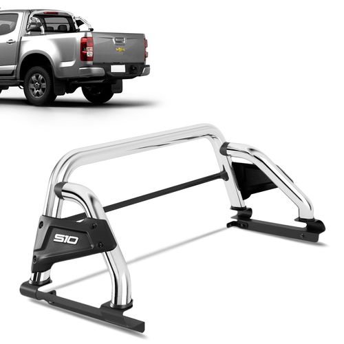 Santo Antônio S10 CD 2012 a 2023 Cromado Bepo B4 Com Barra