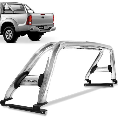 Santo Antonio Hilux 2005 a 2015 Duplo Cromado Sem Barra