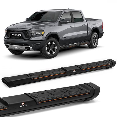 Estribo Lateral Dodge Ram 1500 Box 2021 2022 2023 Preto Keko My Road