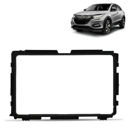 Moldura do Painel 9 Polegadas HR-V 2015 a 2021 Black Piano