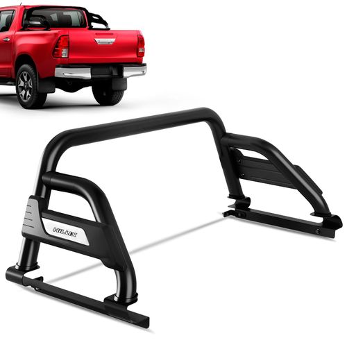 Santo Antônio Hilux 2016 a 2023 Preto Bepo B3 Sem Barra