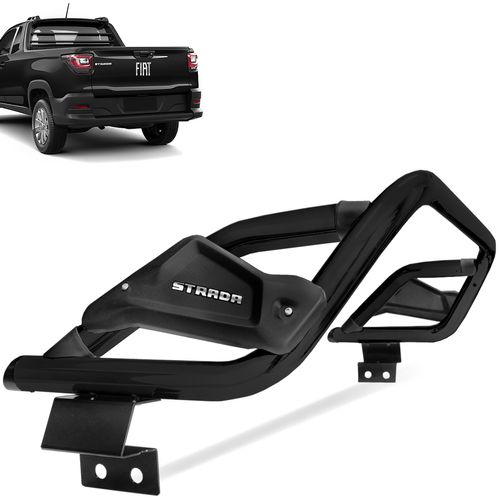 Santo Antônio Fiat Strada 2021 a 2023 Cabine Simples Preto Slim II Bepo