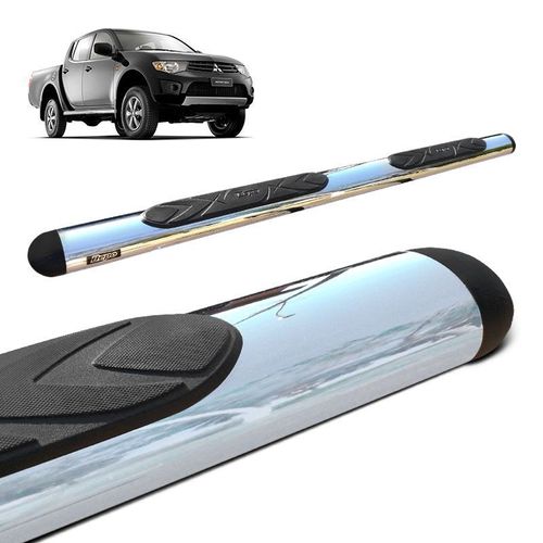 Estribo Oval L200 Triton 2008 a 2019 Cromado Original Bepo