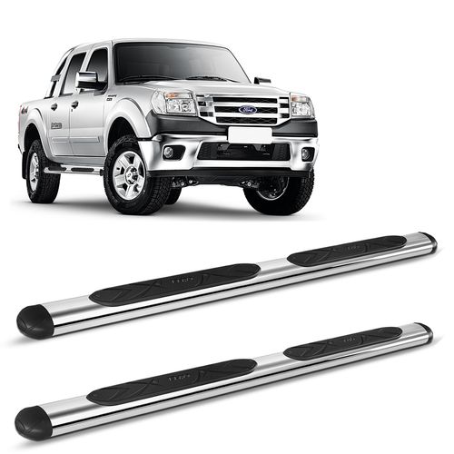 Estribo Lateral Oval Ranger 1998 a 2012 Aço Cromado Bepo