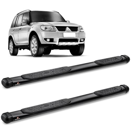 Estribo Lateral Pajero Tr4 2007 a 2018 Oblongo Preto Keko K1