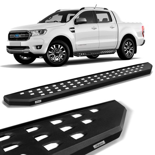 Estribo Lateral Ranger 2013 a 2023 CD Extreme Preto Bepo