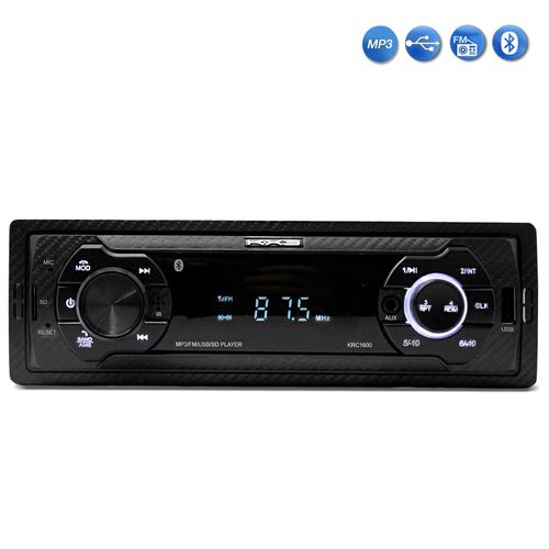 Radio Automotivo Mp3 Player KRC1600R Bluetooth USB SD AUX FM 4x45w KX3