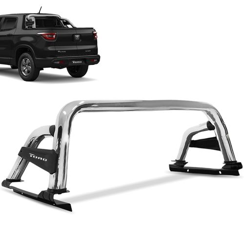 Santo Antonio Fiat Toro 2016 a 2023 Cromado Chapa Lateral Track