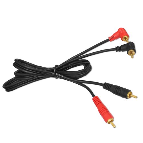 Cabo RCA Coaxial 1 Metros 5mm Emborrachado Preto KX3