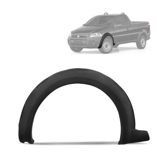 Alargador de Paralamas Strada Working Trekking 2014 a 2020 Dianteiro Esquerdo Cinza