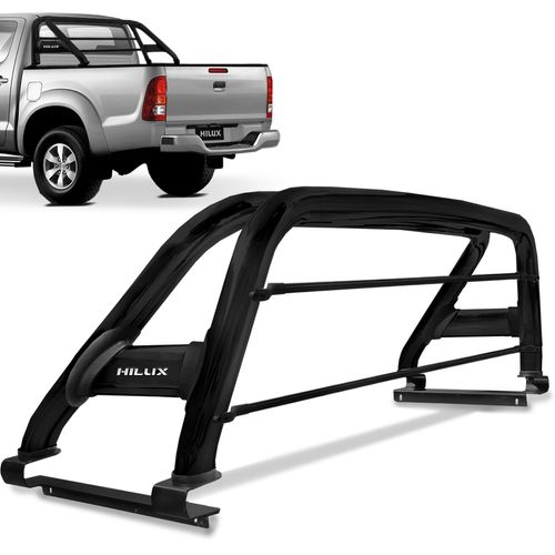Santo Antonio Hilux 2005 a 2015 Duplo Preto Com Barra