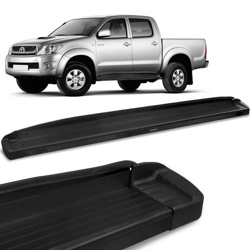 Estribo Lateral Hilux 2005 a 2015 Aluminio Preto Bepo