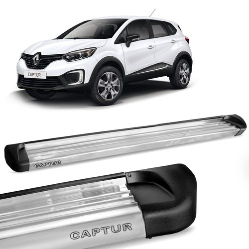 Estribo Lateral Captur 2017 a 2023 Alumínio Polido