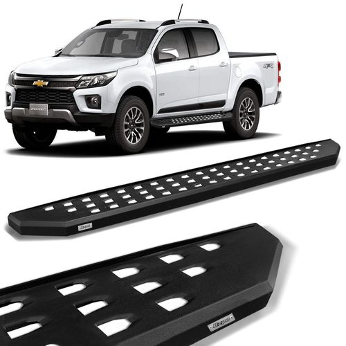 Estribo Lateral S10 2012 a 2023 CD Extreme Preto Bepo