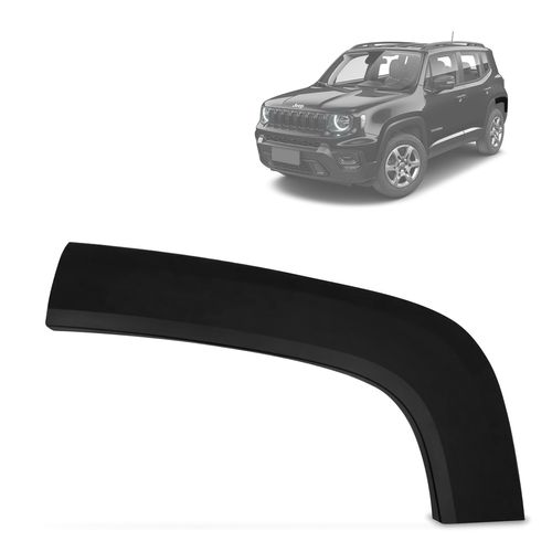 Alargador de Paralamas Renegade 2016 a 2023 Traseiro Esquerdo Sobre a Roda Preto